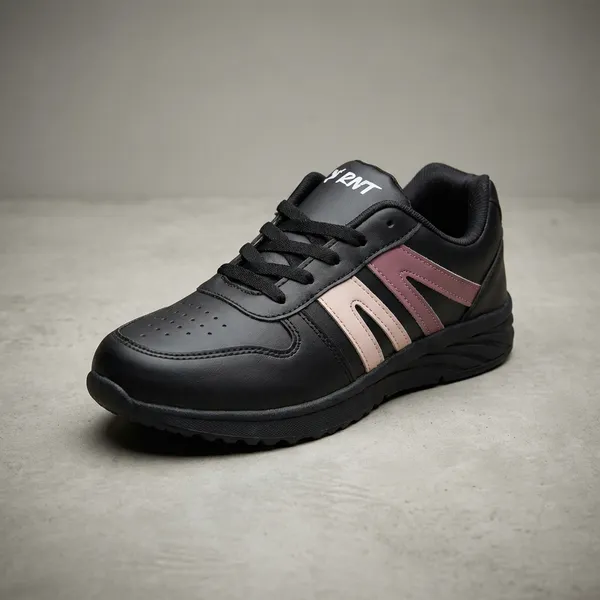 Black_Synthetic_Sneakers_For_Unisex