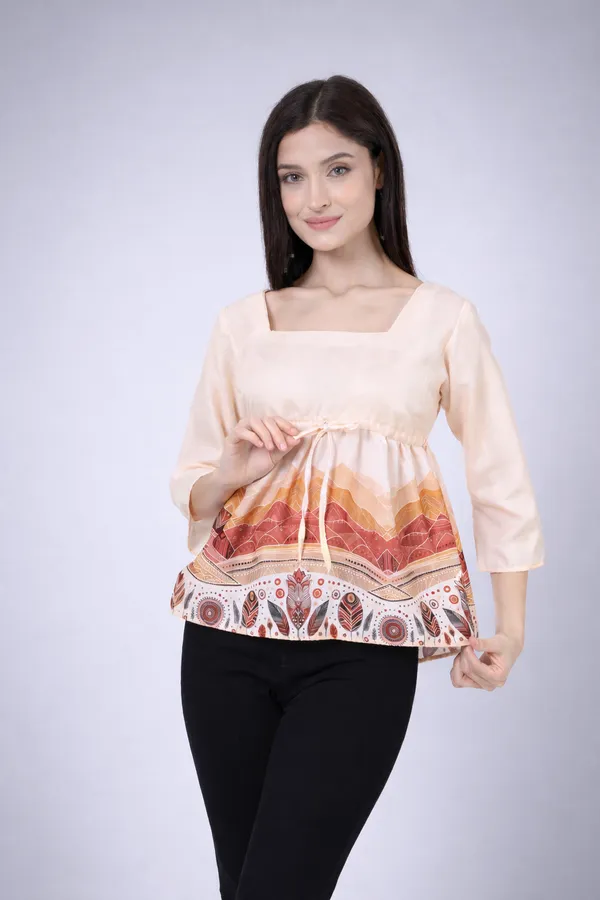 Beige_Rayon_Mountain_Tribal_Tie_Up_Waist_Empire_Printed_Top_For_Women