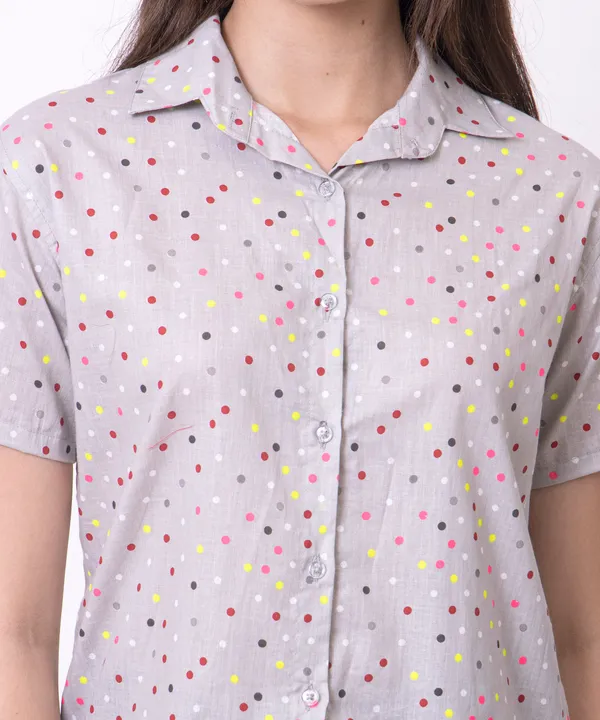 Grey_Cotton_Polka_Dots_Printed_Cotton_Casual_Shirt_For_Women
