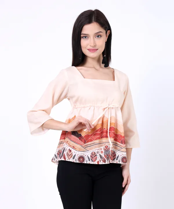 Beige_Rayon_Mountain_Tribal_Tie_Up_Waist_Empire_Printed_Top_For_Women