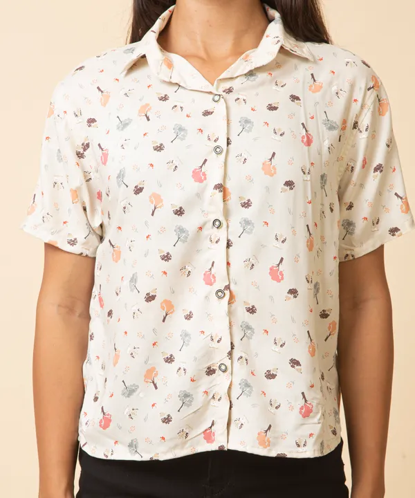 Cream_Rayon_Botanical_Printed_Rayon_Casual_Shirt_For_Women