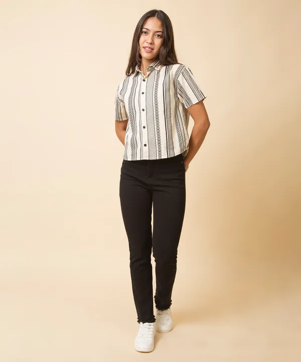 Cream_Cotton_Geometric_Printed_Shirt_For_Women