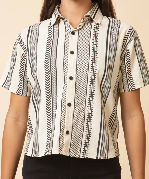 Cream_Cotton_Geometric_Printed_Shirt_For_Women