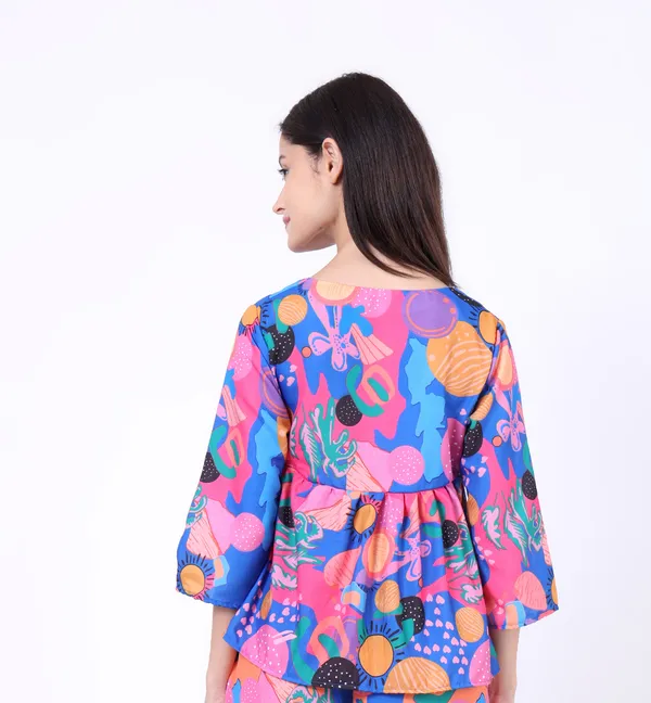 Blue_Rayon_Colourful_Free_Flowing_Abstract_Tie_Up_Empire_Waist_Top_For_Women