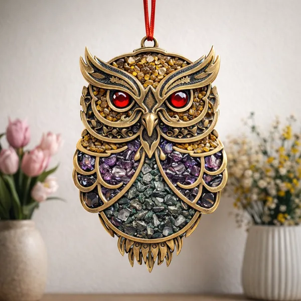 Brown_&_Gold_Alloy_Metal_Owl_Charm_With_Thread_Hanger_For_Unisex