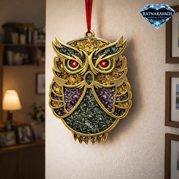 Brown_&_Gold_Alloy_Metal_Owl_Charm_With_Thread_Hanger_For_Unisex