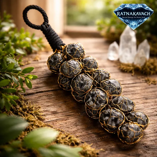 Black_Natural_Tourmaline_Stone_With_Thread_Hanger_For_Unisex