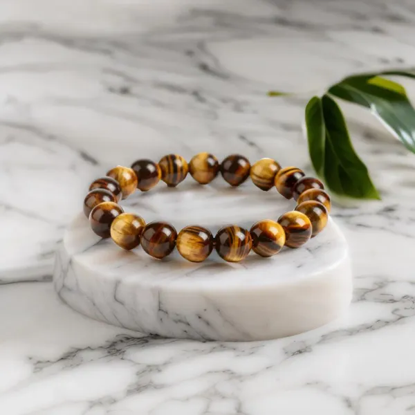 Golden_Brown_Natural_Tiger_Eye_Beads_With_Elastic_Thread_Bracelet_For_Unisex