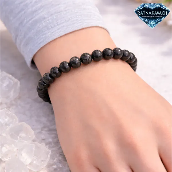 Black_Natural_Lava_Stone_Beads_With_Elastic_Thread_Bracelet_For_Unisex