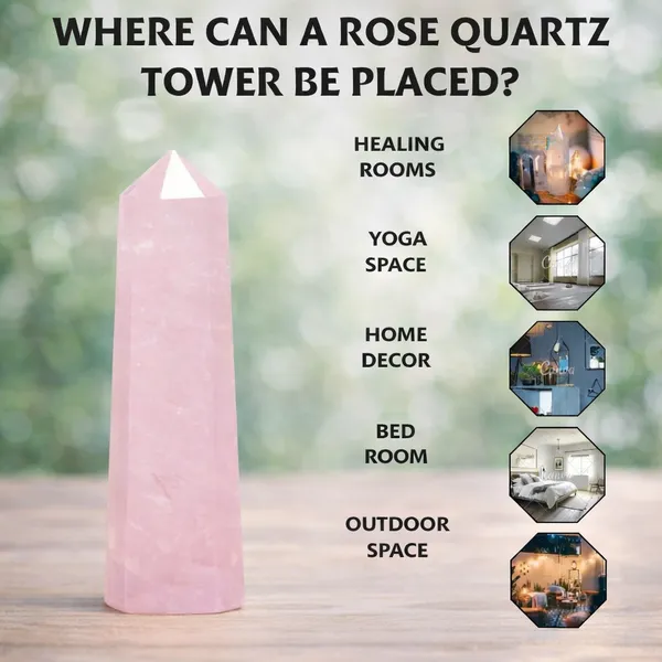 Light_Pink_Natural_Rose_Quartz_Tower_For_Unisex