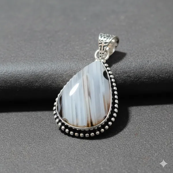 Light_Blue_Natural_Lace_Agate_Stone_Pendant_For_Unisex