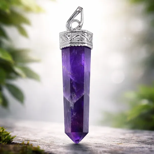 Purple_Natural_Amethyst_Stone_With_Metal_Cap_Pencil_Pendant_For_Unisex