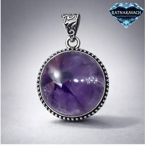 Purple_Natural_Amethyst_Stone_Pendant_For_Unisex
