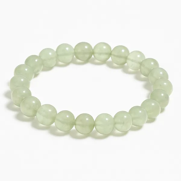 Green_Natural_Aventurine_Beads_With_Elastic_Thread_Bracelet_For_Unisex