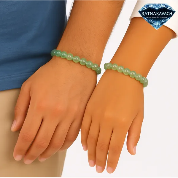 Green_Natural_Aventurine_Beads_With_Elastic_Thread_Bracelet_For_Unisex