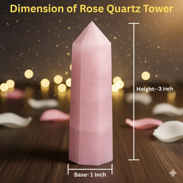Light_Pink_Natural_Rose_Quartz_Tower_For_Unisex