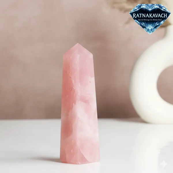 Light_Pink_Natural_Rose_Quartz_Tower_For_Unisex