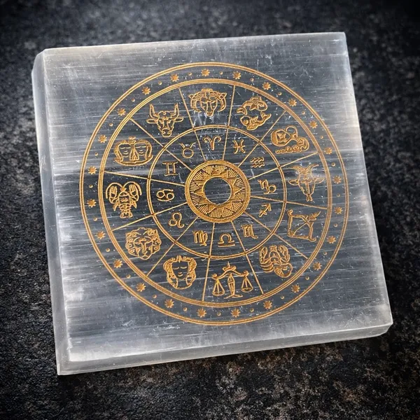White_Natural_Selenite_With_Zodiac_Engraving_Plate_For_Unisex