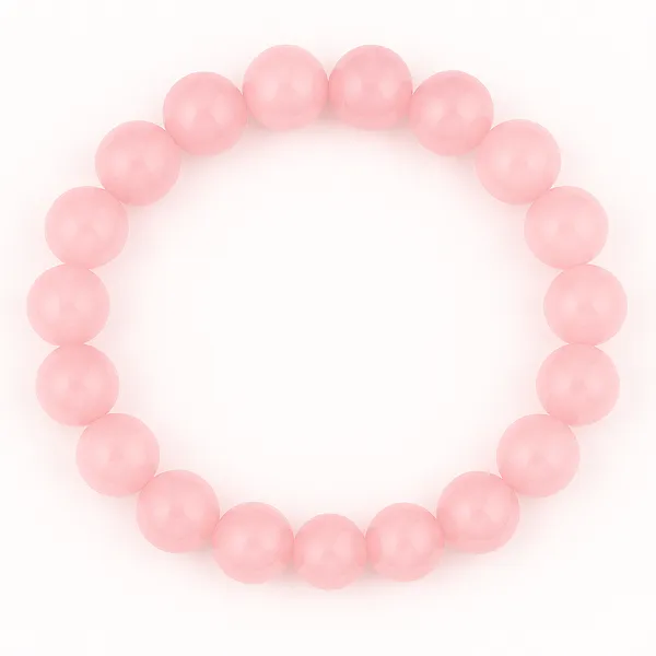 Light_Pink_Natural_Rose_Quartz_Beads_With_Elastic_Thread_Bracelet_For_Unisex
