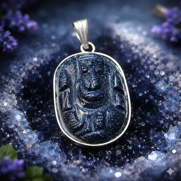 Blue_Dyed_Stone_(Lord_Ganesha)_Pendant_For_Unisex
