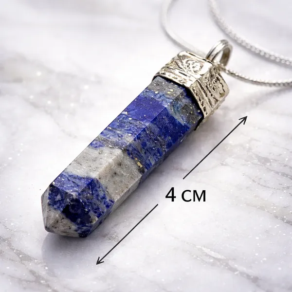 Deep_Blue_Natural_Lapis_Lazuli_Stone_With_Metal_Cap_Pencil_Pendant_For_Unisex