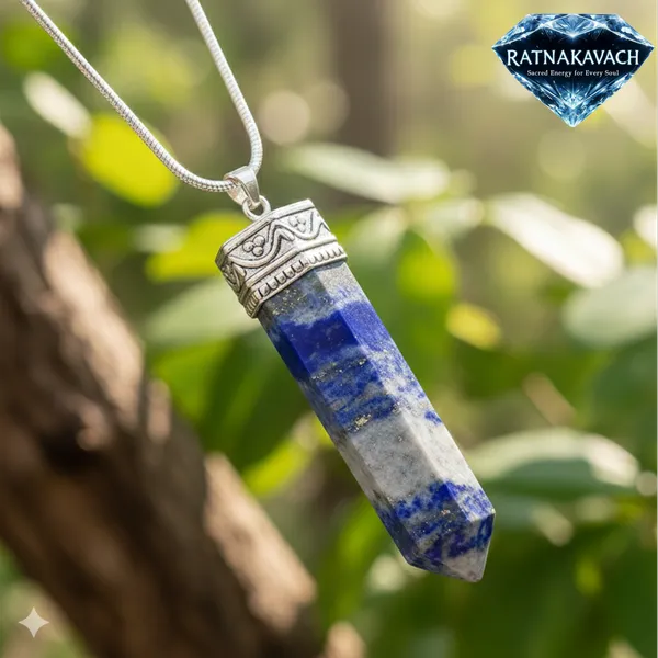 Deep_Blue_Natural_Lapis_Lazuli_Stone_With_Metal_Cap_Pencil_Pendant_For_Unisex