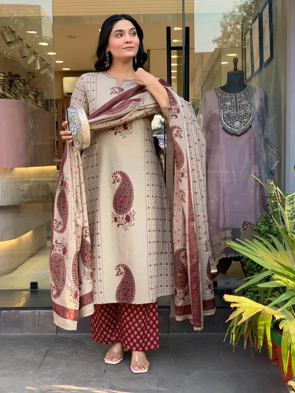 Pure_Cotton_Kurta_and_Pants_with_Dupatta