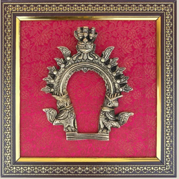 Pink_Brass_3D_Traditional_Metal_Prabhavali_Door_Torana_With_Peacock_Design