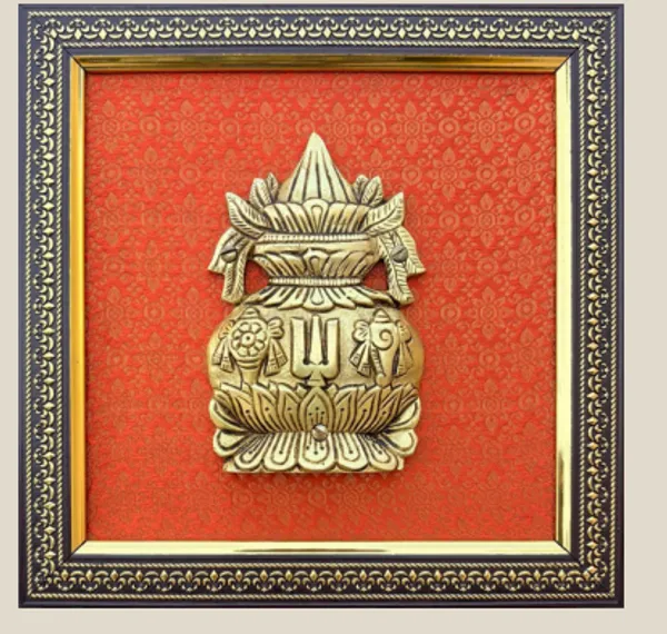 Brown_Brass_3D_Traditional_Kalash_Wall_Hanging_With_Ornate_Frame_Religious_Home_Decor
