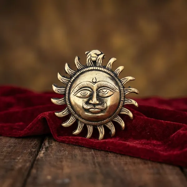 Red_Decorative_Metal_Sun_Face_Wall_Hanging_With_Ornate_Frame