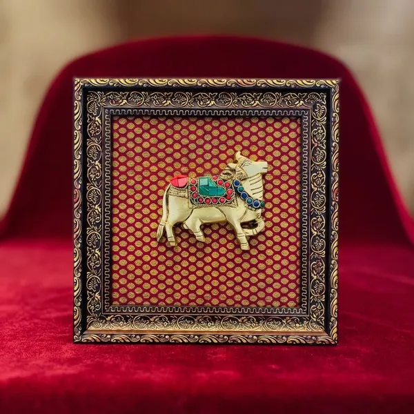 Brown_3D_Brass_Traditional_Rajasthani_Camel_Wall_Hanging_Ornate_Framed_Textile_Art_With_Gemstone_Embellishments