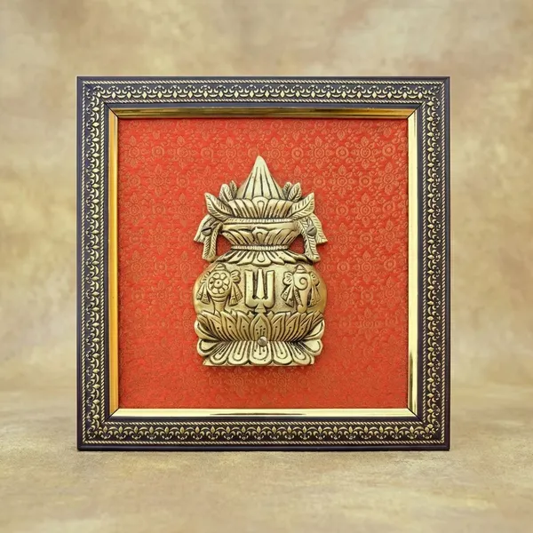 Brown_Brass_3D_Traditional_Kalash_Wall_Hanging_With_Ornate_Frame_Religious_Home_Decor