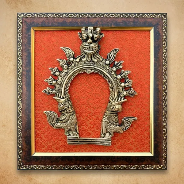 Orange_Brass_3D_Traditional_Indian_Metal_Arch_Decorative_Wall_Hanging_With_Peacock_Design