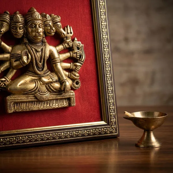 Orange_3D_Panchmukhi_Hanuman_Wall_Hanging_Brass_Finish_Religious_Decor_Frame