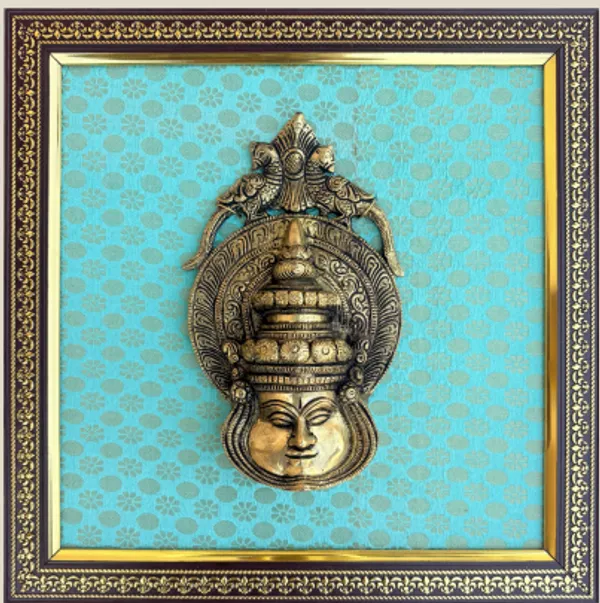 Sky_Blue_Traditional_Metal_Face_Wall_Art_With_Ornate_Frame_Ethnic_Decorative_Sculpture