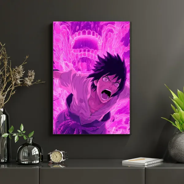 Multicolor_Sasuke_Uchiha_Printed_Canvas_Print_Frame_|_Wall_Art_Gallery_Wrap