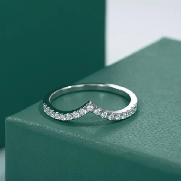 Silver_Adjustable_V_Shape_Half_Eternity_Ring_For_Women