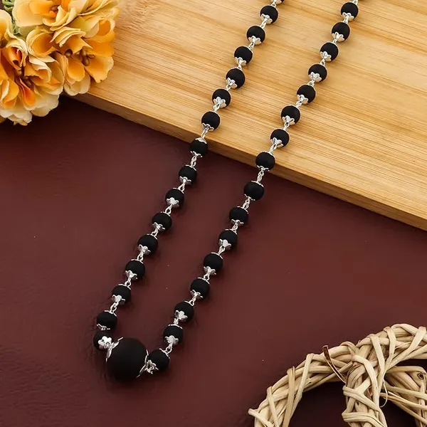 Silver_Plated_Karungali_Mala_with_12MM_Karungali_Bead