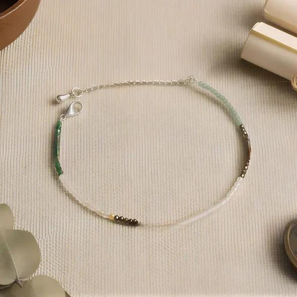 Dhanlabh_Anklet_with_Pyrite,_Tiger_Eye,_Citrine,_Aventurine,_Sphatik_&_Jade_Beads