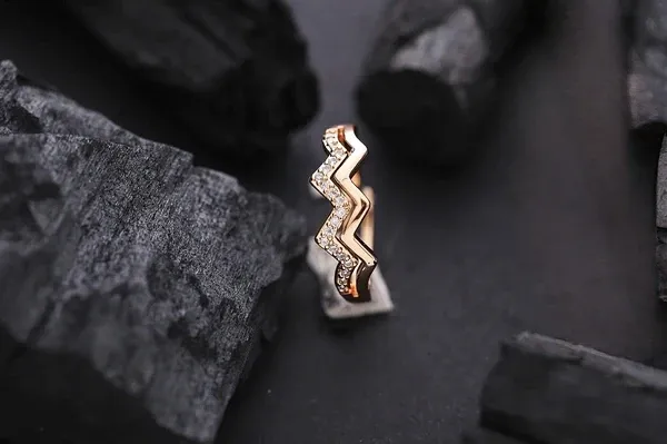 Golden_Plated_Adjustable_Wave_Ring_For_Women