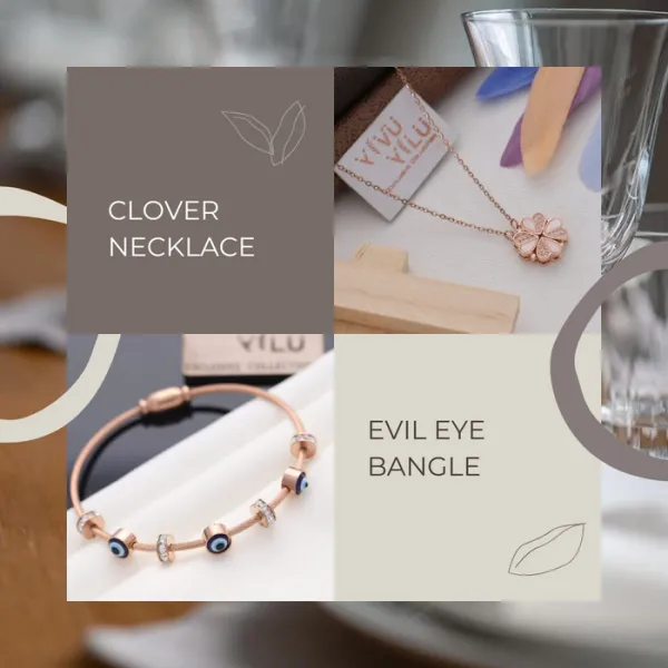 Combo_of_2_Stainless_Steel_Bracelet_&_Pendant_-_Evil_Eye_Bracelet_&_Clover_Floral