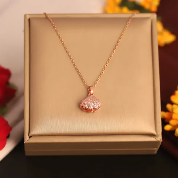 Rose_Gold_Sea_Shell_Necklace_|_For_Women