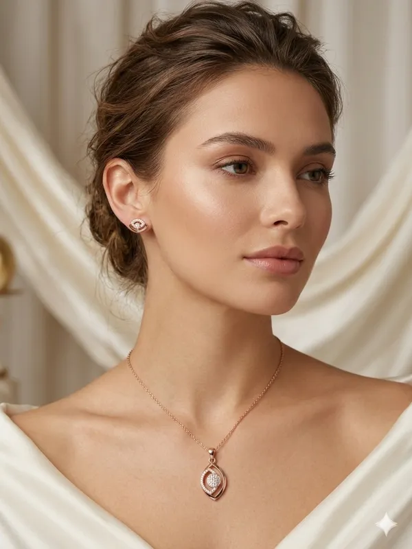 Elegant_Rose_Gold_Polish_Crystal_Pendant_and_Stud_Earrings_Jewelry_Set