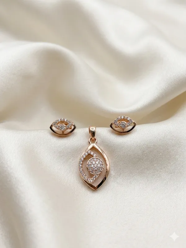 Elegant_Rose_Gold_Polish_Crystal_Pendant_and_Stud_Earrings_Jewelry_Set