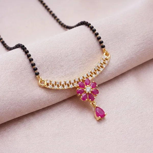Pink_Premium_Metal_Mangalsutra_For_Women