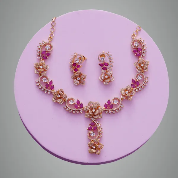 Ruby_Premium_Metal_Necklace_Set_For_Women