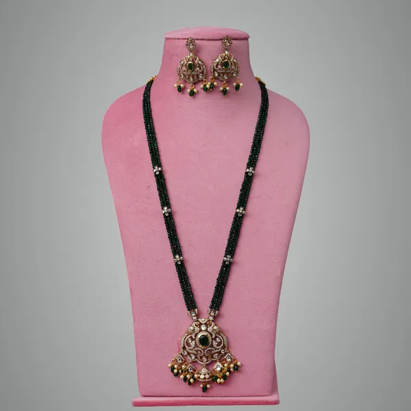 Green_Premium_Metal_Necklace_Set_For_Women