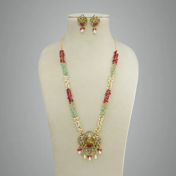 Ruby_Premium_Metal_Necklace_Set_Set_For_Women