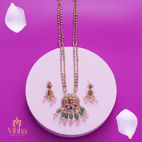 Green_Premium_Metal_Mala_Set_For_Women
