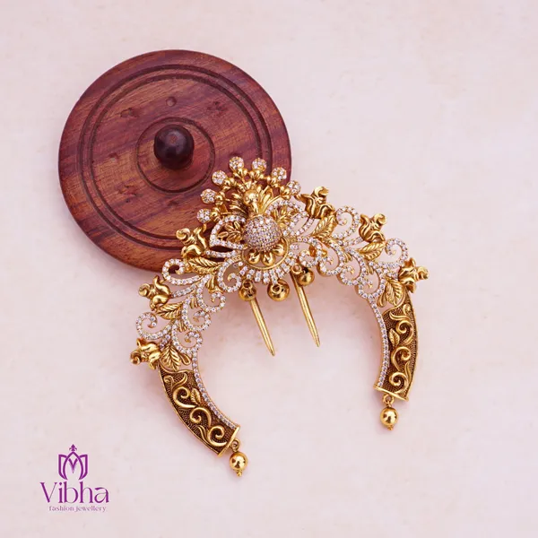 Gold_Premium_Metal_Hair_Brooch_For_Women